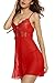 Avidlove Women Sexy Babydoll Bust Hole Sleepwear Lace See-through Lingerie Set