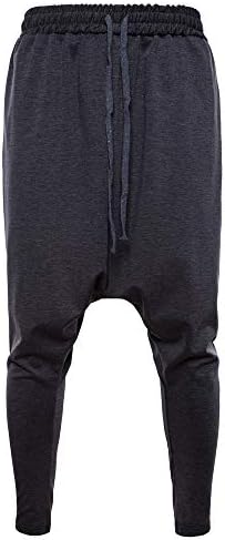 Kstare Mens Pants Clearance Sale - Men's Pure Color Cotton Casual Elastic Harem Pants