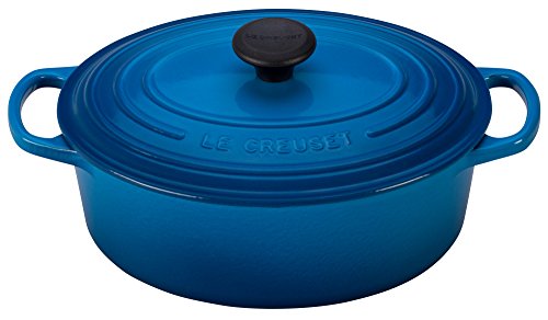 Le Creuset Enameled Cast Iron Signature Oval Dutch French Oven, 2 3/4 quart, Marseille