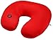 GPCT Microbead Massage Neck Pillow (U Shaped, Massage Vibrations, Ultra Comfort, Neck Support, Relaxation, Home & Travel Pillow) - Red