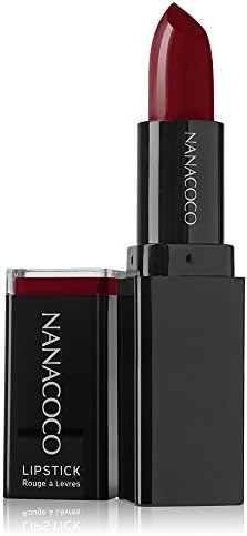 Nanacoco Red Carpet Glossy Lipstick, Dark Red, 0.1 Pound
