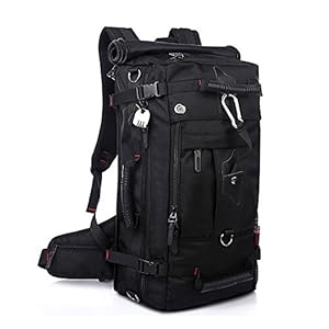 KAKA アウトドア 登山用バッグ 40L オックスフォード ブラック KAKA-2070