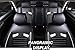 Big Ant Car Seat Covers, Leatherette Seat Covers Waterproof Breathable 5 Seats Full Set Front Back Cover 12 PCS - Fit Most Car, SUV, or Van (Black and White)