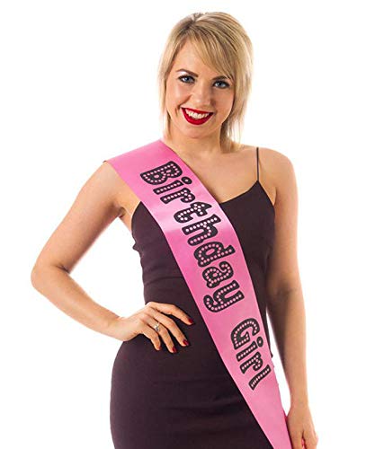 Alandra Party MISS-900 Birthday Miss Behave Girl Sash, Unisex-Adult, Pink, One Size