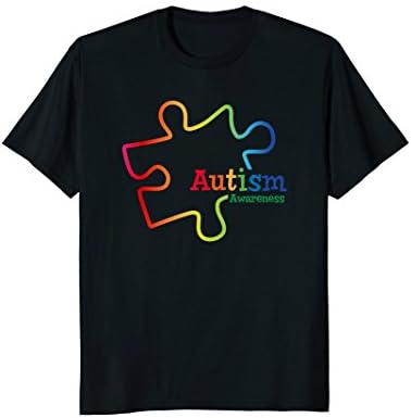 Autism Awareness Rainbow Puzzle Piece T-Shirt