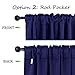 NICETOWN Vertical Blinds Window Curtain Panels - (Royal Blue Color) 52 by 84 inches, Set of 2 Panels, Energy Saving Blackout Curtains for Nursery