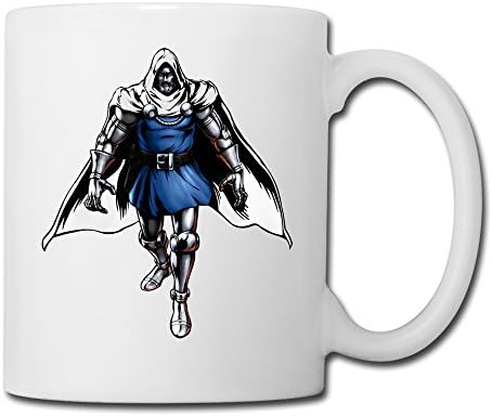 White Dr Doom Cartoon Fictional Supervillain Cute Mugs Espresso Cups,Mug Printing,Unique Mug,Large Mugs,white Coffee Mugs,Coffee Mugs,Mugs,Personalized Mugs,Photo MugsCeramic Mug