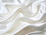 Mk Collection 4pc Soft Silky Satin Solid Color Deep Pocket Sheet Set (King, White)