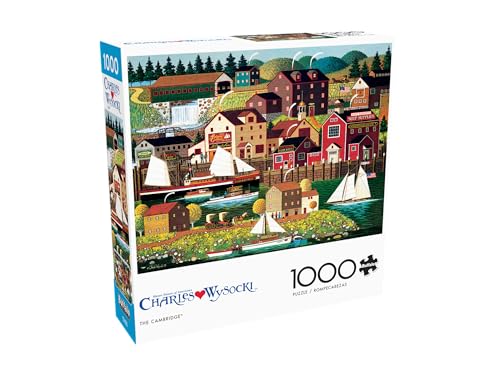 Buffalo Games - Charles Wysocki - The Cambridge - 1000 Piece Jigsaw Puzzle for Adults -Challenging Puzzle Perfect for Game Nights - Finished Size is 26.75 x 19.75