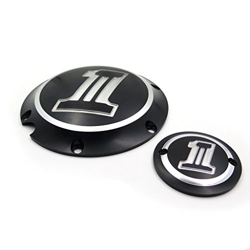 XKMT GROUP Black Chrome Skull No.1 Engine Derby Timer Cover For Harley Davidson XL1200C Sportster 883 XL 1200X Forty-Eight Seventy Two Roadster Iron