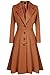Kize Women Single Breasted Overcoat Long Trench Coat Outerwear plus size