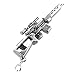 SODIAL(R) Mini Dragunov Sniper Gun Model Pendant Lobster Hook Keychain Gray