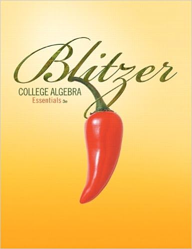 College Algebra Essentials 3rd Edition Blitzer Robert F 9780321577818 Books Ca