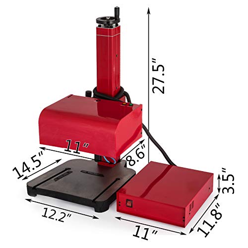 Happybuy Pneumatic Marking Machine 170x110 mm Pneumatic Metal Marking Machine Tool 110V Pneumatic Dot Peen Marking Machine for Metal Parts (170x110 mm)