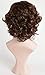 FENCCA Short Curly Wigs for Women Brown Big Curly Bob Wigs Natural Looking Heat Resistant Synthetic Fashion Hair Wigs with Wig Cap (B3) FC030