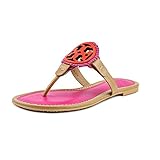 Tory Burch Miller Flip Flop Leather Thong Sandal LOGO
