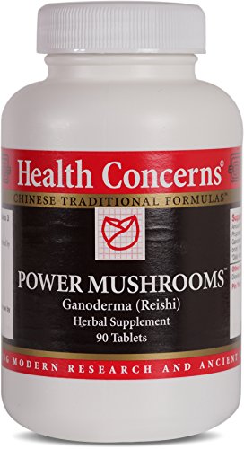 Health Concerns - Power Mushrooms - Ganoderma (Reishi) Herbal Supplement - 90 Tablets