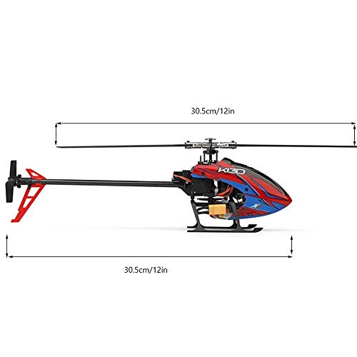 GRTVF 6-Kanal-Fernbedienung Hubschrauber 3/6-Achsen-Gyroscope RC-Flugzeug 3D / 6G-Dual-Modus RC-Flugzeug 2,4g… – Bild 8