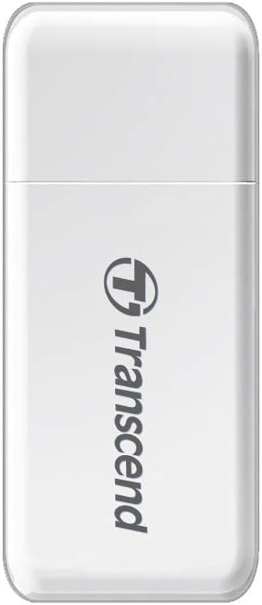 Transcend USB 3.0 SDHC / SDXC / microSDHC / SDXC Card Reader, TS-RDF5W (White)