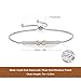 Angelady Adjustable Silver Bracelet for Women Girl Friend Daughter, Classic Infinity CZ Charm Womens Link Stand Bracelets with Gift Box