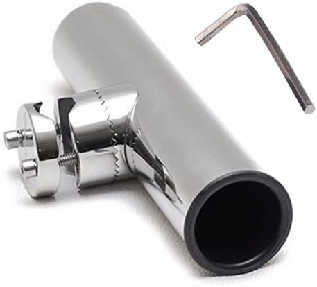 Amarine Made ステンレス製 船竿置き クランプオンロッドホルダー 角度調節可能 六角レンチ付き Amarine Made ステンレス製 船竿置き クランプオンロッドホルダー 角度調節可能 六角レンチ付き