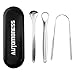 Tongue Scraper (3 Pack), Automoness Stainless Steel Metal Tongue Scraper Cleaners with Travel Handy Case for Healthy Oral Care, Help Fight Bad Breath, 100% BPA Free Metal Tongue Scrapers for Adults