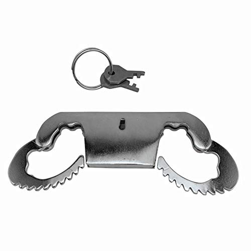 Stainless Steel Finger Bondage Lock, Metal Handcuffs Slave Restraint Toys, BDSM Erotic Tool Sex Product Couple Game,Metallic