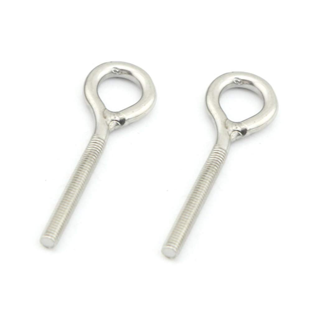 Yasorn Stainless Steel M4 Eye Bolt Ring Screw Pack of 10