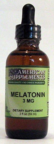 Melatonin 3 mg Alcohol Free American Supplements 2 oz Liquid