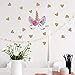 Accmor Unicorn Wall Decals, Unicorn Wall Sticker Decor, Unicorn DIY Stickers for Baby Girls Kids Bedroom Playroom Party Decoration (Unicorn, Heart)