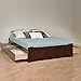 Prepac Mate's Queen 6-Drawer Minimalist Platform Storage Bed, Contemporary Queen Bed with Drawers 81.5