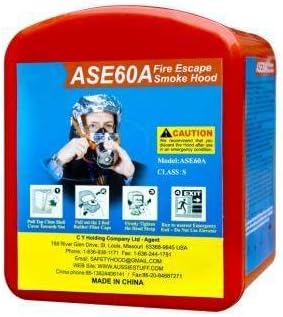 Safe Escape Fire Smoke Hood ASE60A Hard Case 60 min.