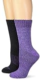 Columbia Women's Moisture Control 2 Pack Space Dye, Iris Glow, 9-11