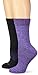Columbia Women's Moisture Control 2 Pack Space Dye, Iris Glow, 9-11