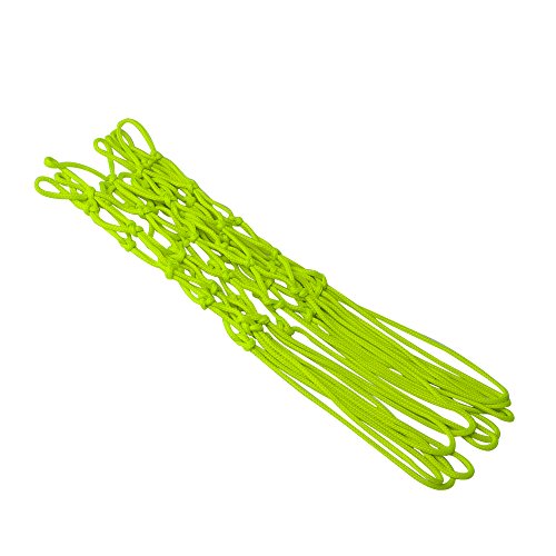 Agirvct 2 Pcs Grow In Dark Basketball Net Replacement,12 Loops Standard Size Nylon All Weather Basketball Hoop Nets Gift for Kids Teens Boys Friend Outdoor Sports Pool School(Neon Green) - Thumbnail 3