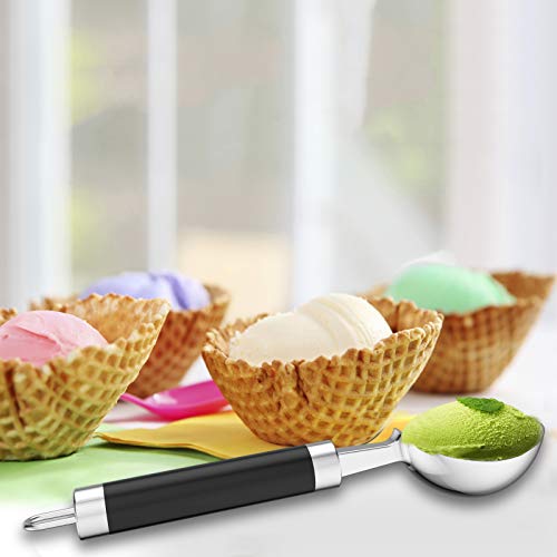 Ice Cream Scoop - Heavy Duty Stainless Steel Cookie Scoop With Comfortable Handle - Perfect For Cookie, Ice Cream, Cupcake, Muffin, Meatballï¼ŒPies