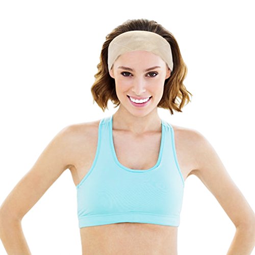Aboat 3Pack wig grip Flexible Velvet Headband Adjustable Fastern Wig Band, Tan Brown and Black
