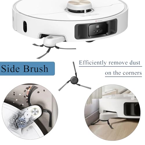 Accessory Kit for Dreame L10s Ultra Gen 3/L40 Ultra/X40 Ultra/X40 Ultra Complete/X40 Master/Mova P50 Pro Ultra, 1 Main Brush 4 HEPA Filters, 4 Side Brushes, 6 Cloth, 4 Dust Bags