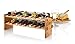 AdirHome Bamboo Wine Rack - Easy to Assemble 18 Stackable Bottle Storage Shelves Stand Display for Bar, Tabletop, Kitchen Counter, Natural Bamboo