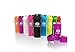 SmartShake Slim Bottle, 17 oz Shaker Cup, Neon Purple