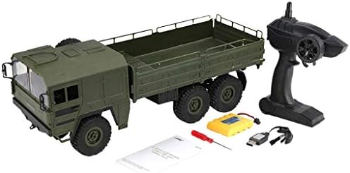 Mayunn JJR/C Q64 1/16 2.4G 6WD Military Truck Off-Road Rock Crawler RC Car RTR Army Green - Flexible Steering,Powerful Drive,Mechanical Transmission Control,Long-Lasting Battery