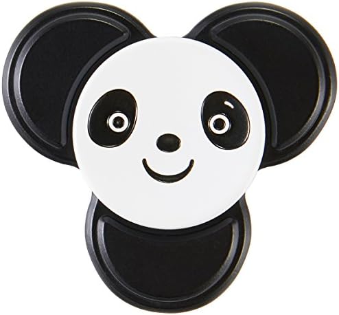 JPART Child and Adult Finger Toy Ultra Fast Fidget Spinner Stress Reducer Tri-Spinner White/Black Panda Design