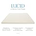LUCID 4 Inch Ventilated Memory Foam Mattress Topper - 3-Year Warranty - Full XL