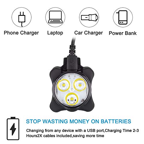 akale rechargeable bike light set