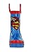 DC Comics Kids Boys' Superman Character Printed Waterproof Easy-On Rubber Rain Boots (Toddler/Little Kids)