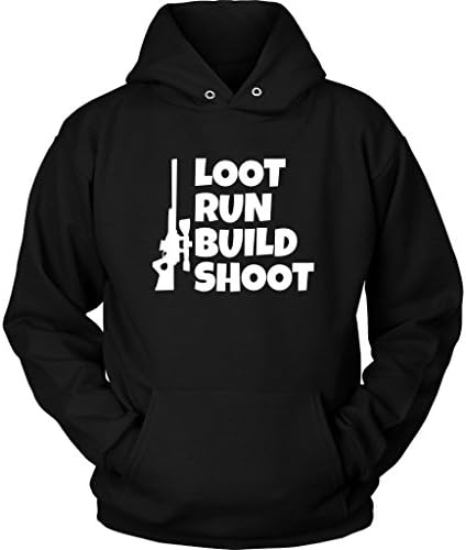 Loot Run Build Shoot Repeat Fortnite Battle Royale Gamer Hoodie Comfortable Hoodies for Men &amp; Women Jacket with Long Sleeve Hoodie