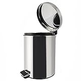 Stainless Steel Trash Can - Step Trash and Recycling Bin For Kitchen, Bathroom, and Office - 11