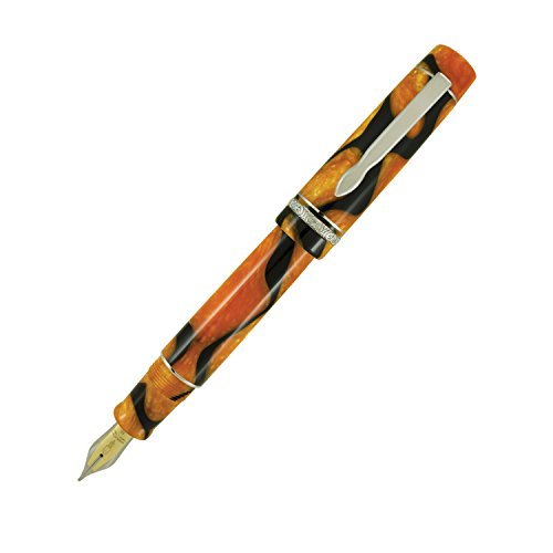 DELTA Dolcevita Masterpiece Fountain Pen Plantinum Trim, Fusion Medium Nib (DM66720-M NIB) by Delta Writing Instruments
