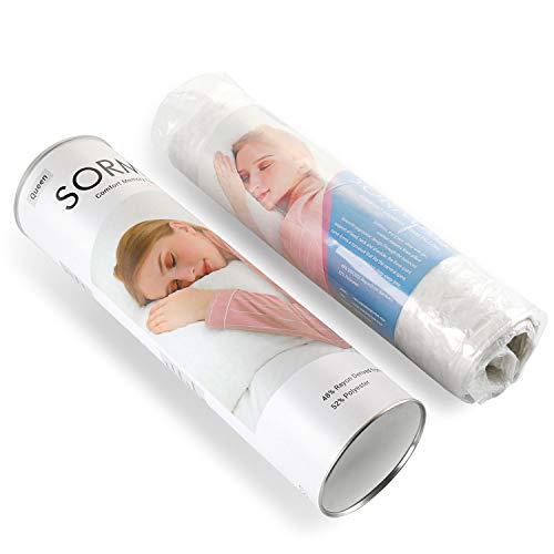SORMAG Bed Pillows for Sleeping (2 Pack), Adjustable Shredded Memory Foam Pillow, Cooling Bamboo Pillow Neck Support for Back, Stomach, Side Sleepers-Queen Size - Thumbnail 6
