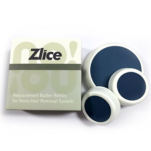 Zlice Replacement Buffer Refills for Hair Removal System, 2 Small Plus 1 Large